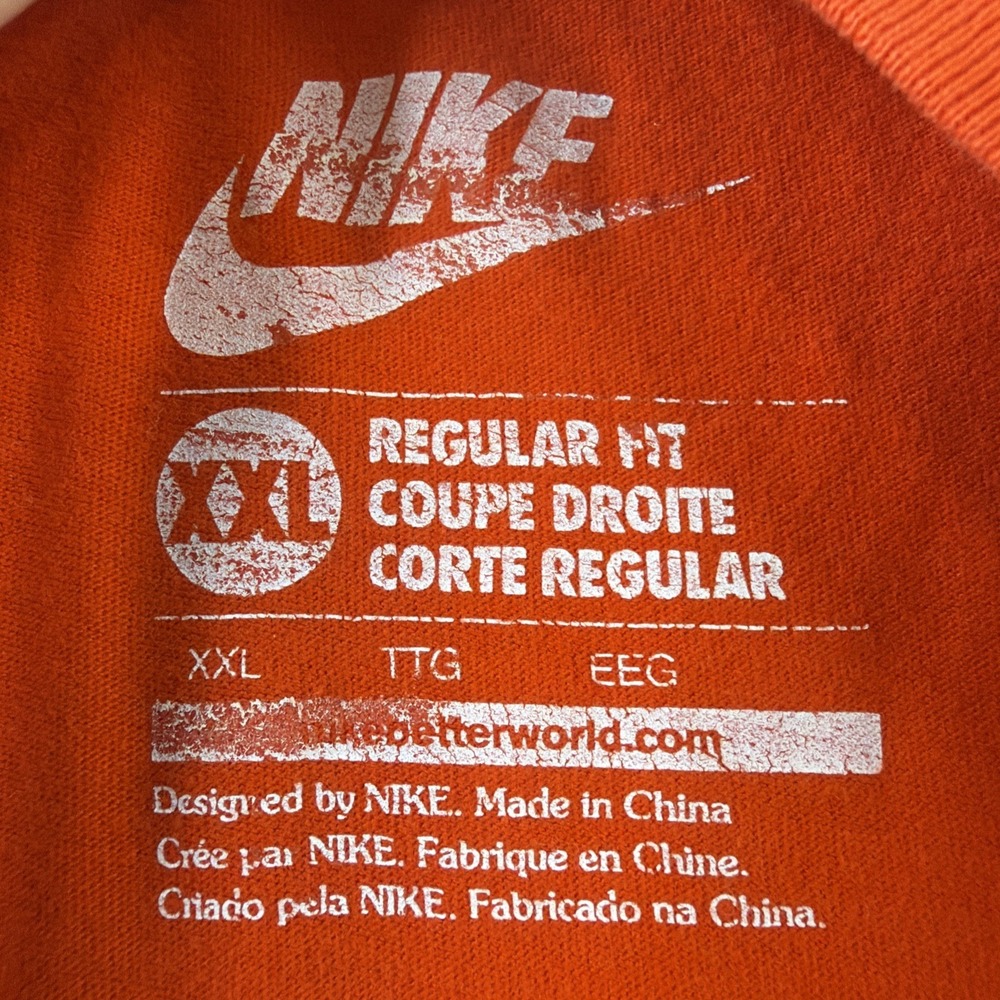Nike KD Kevin Durant Bow Tie Basketball T-Shirt Orange Men's XXL - Picture 4 of 8